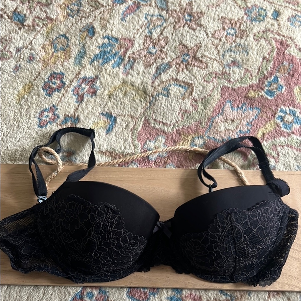 Elegant Black Lace Bra